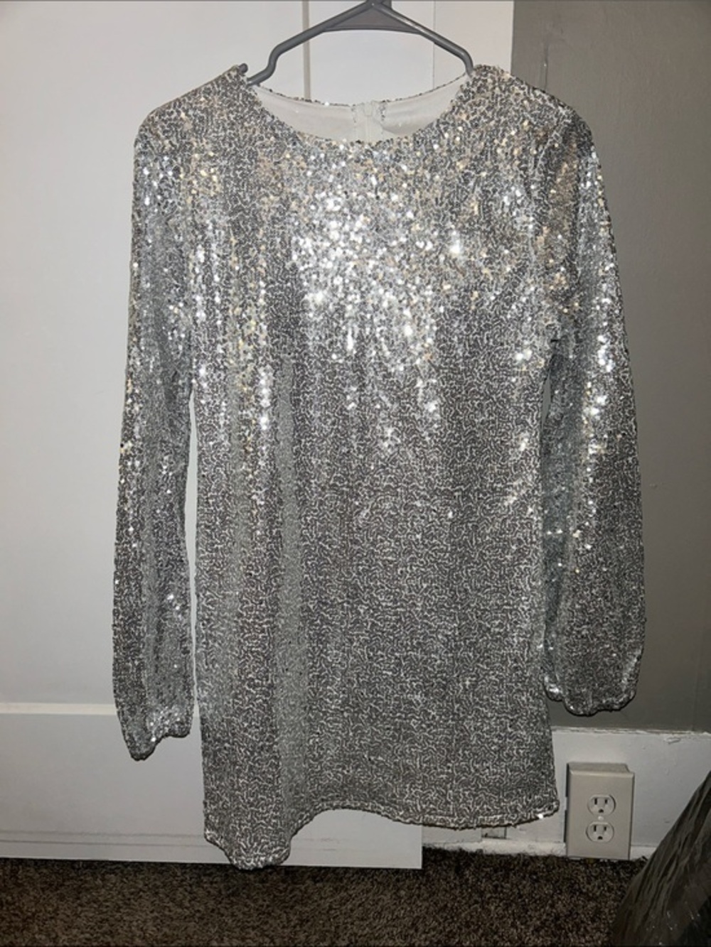 NWOT X&Z Sequin Long Sleeve Mini Dress